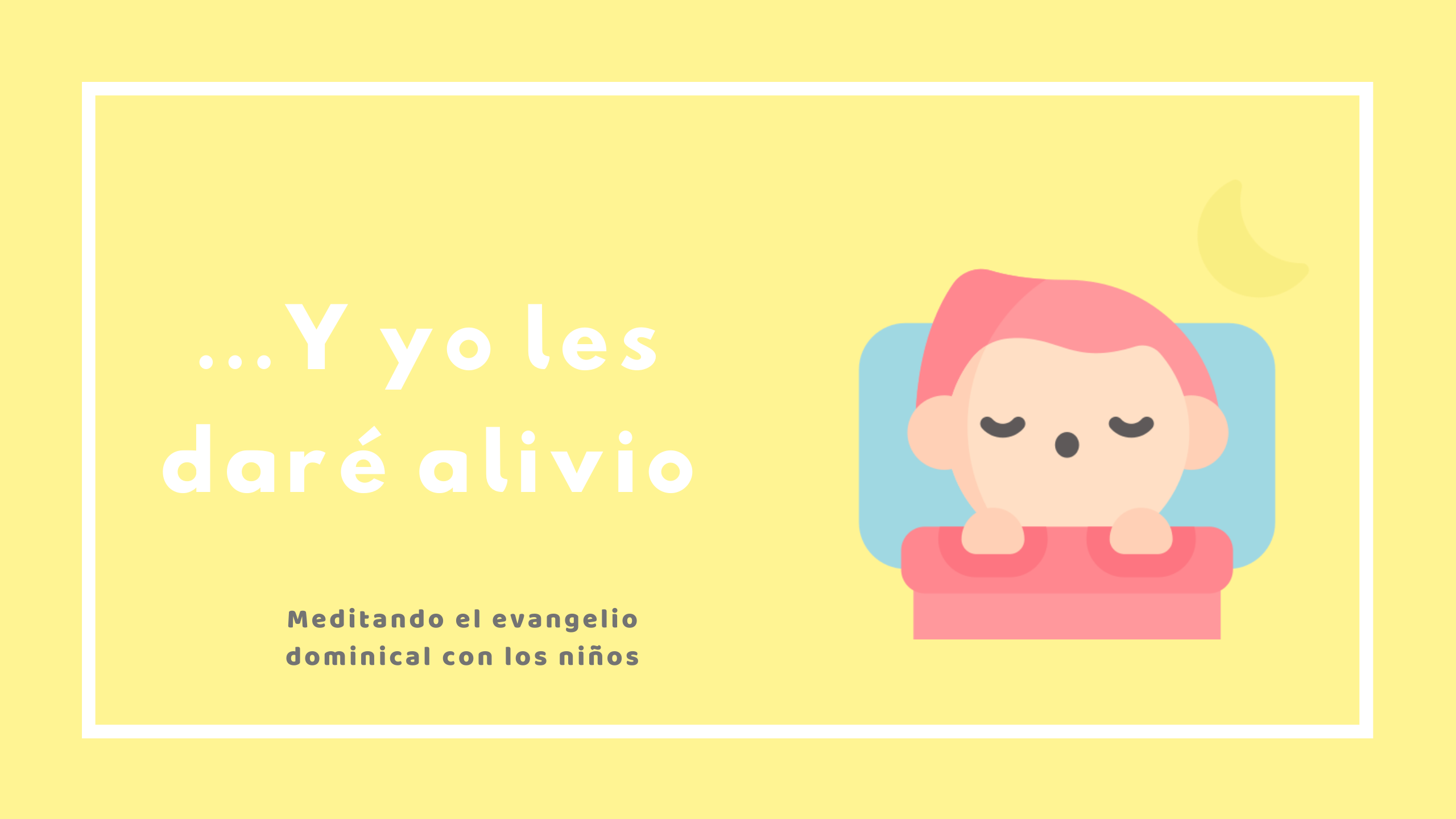 Vengan a mí, todos los que están fatigados y agobiados por la carga, y yo les daré alivio